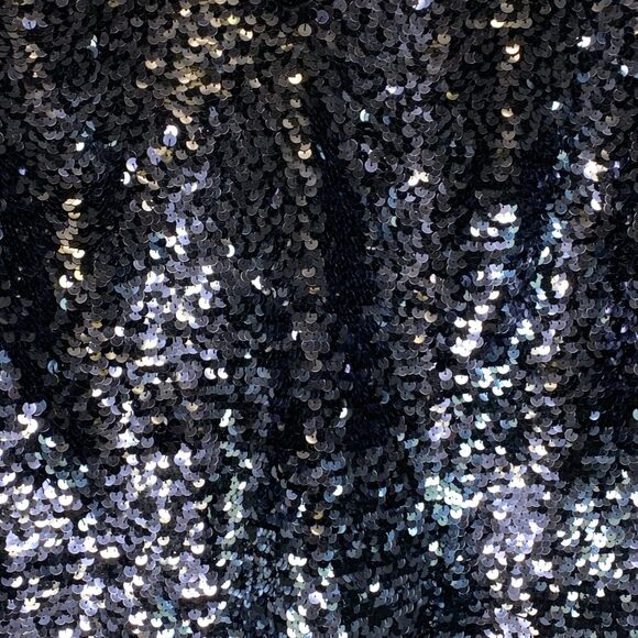 Womens Vintage Alyce Designs Sequined V-neck Top Midnight Black Size 22 - Picture 4 of 9